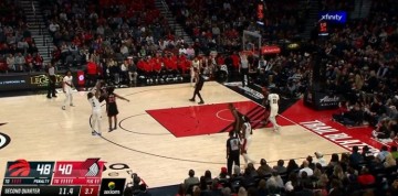 这球真硬！乐福接球晃动 虽未晃开空间但强行出手仍然飙中